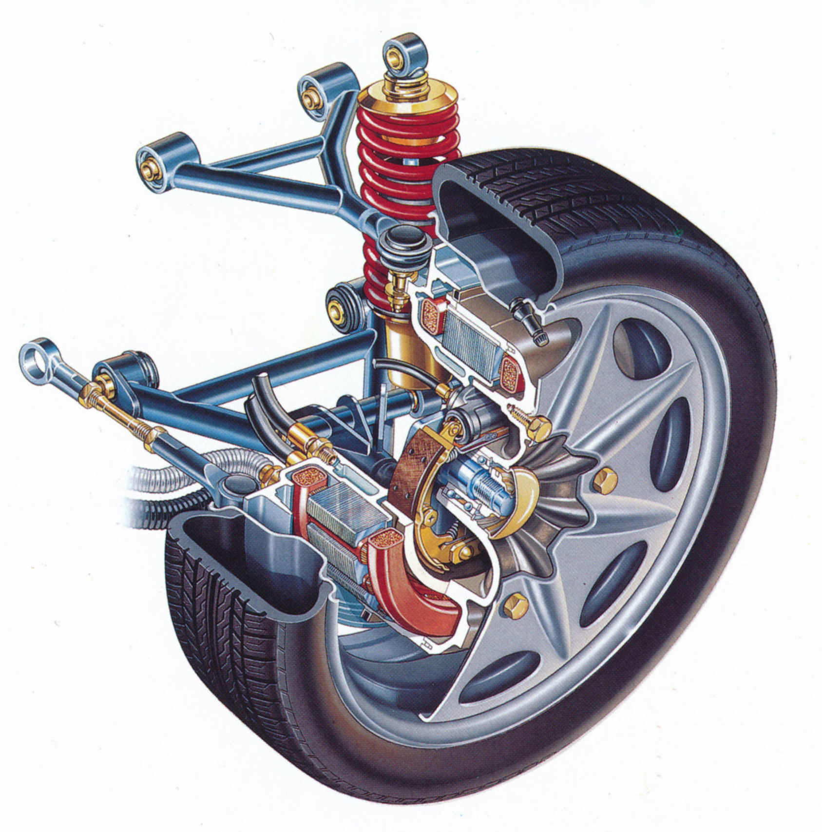 Detail elektromotoru s integrovanou bubnovou brzdou