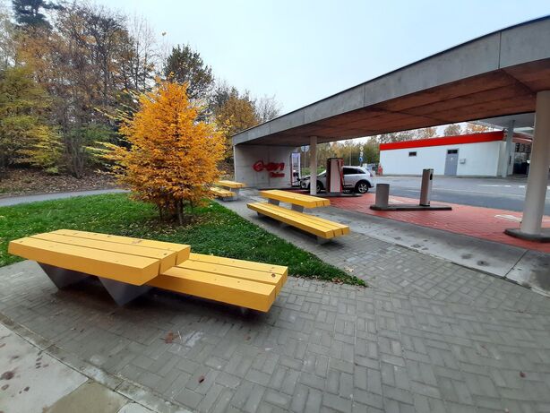 Dobíjecí hub ve Vystrkově u Humpolce