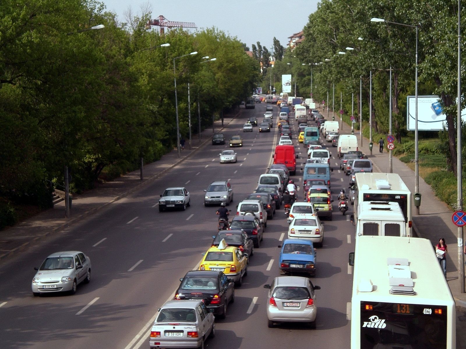 Dopravní zácpa v Bukurešti