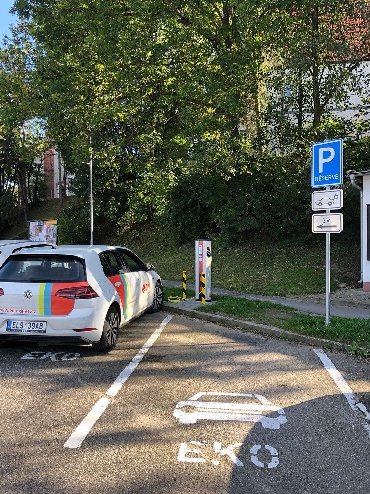E.ON - nabíjecí stanice Český Krumlov