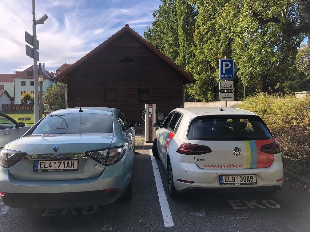 E.ON - nabíjecí stanice Český Krumlov