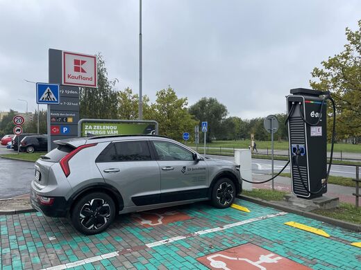 E.ON, Karviná, Leonovova ul., OC Kaufland