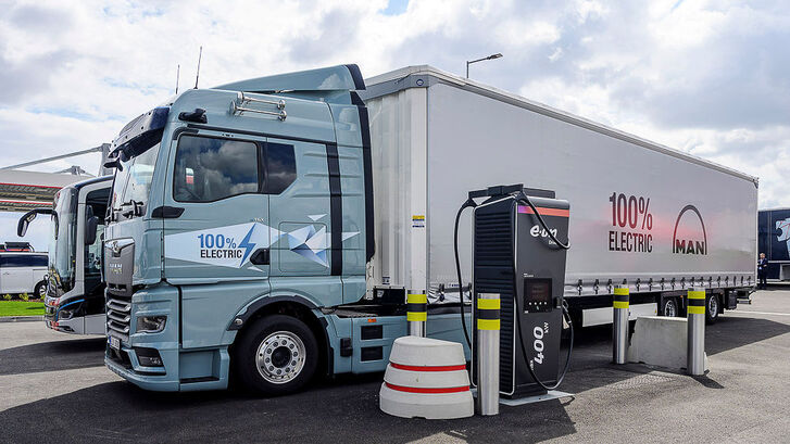 E.ON Mořice nabíjecí stanice pro kamiony