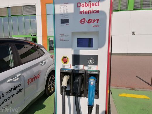 E.ON, Olomouc, Pražská ul., OC Globus