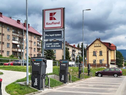 E.ON, Vrchlabí, Lánovská ul., Kaufland