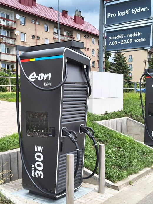 E.ON, Vrchlabí, Lánovská ul., Kaufland