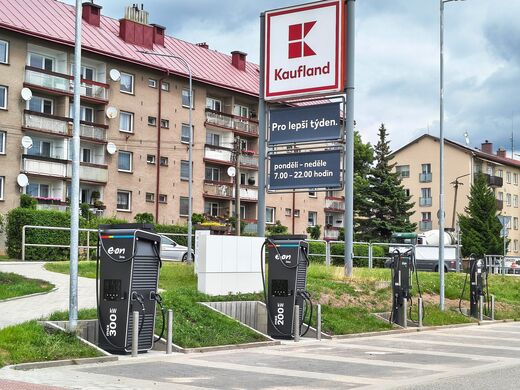 E.ON, Vrchlabí, Lánovská ul., Kaufland