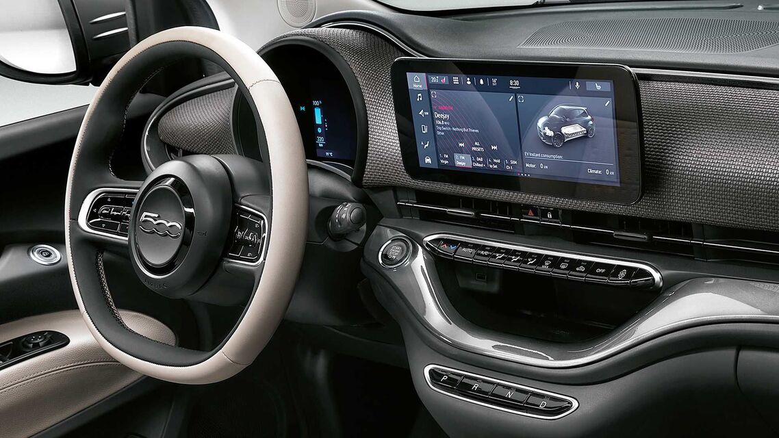 Fiat 500e (2021) středový displej