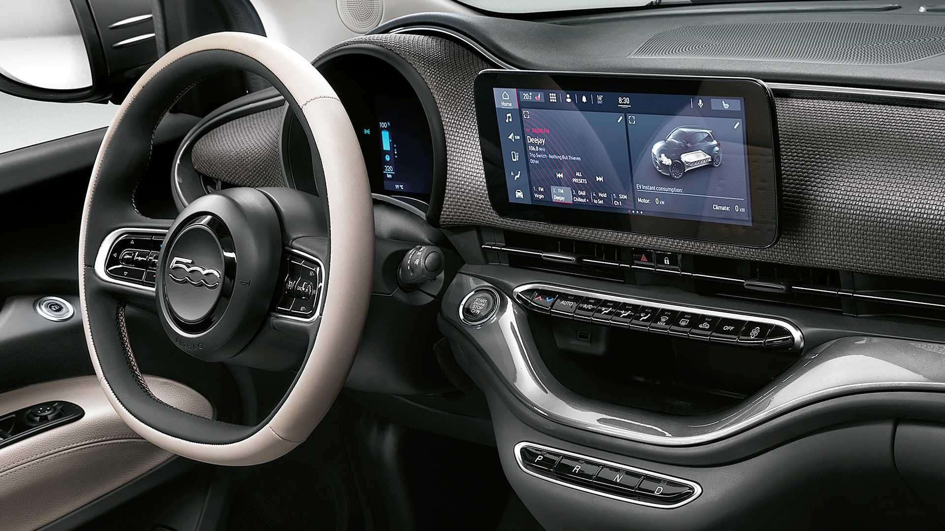 Fiat 500e (2021) středový displej