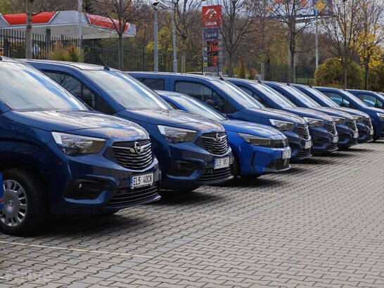 Flotila elektromobilů PRE
