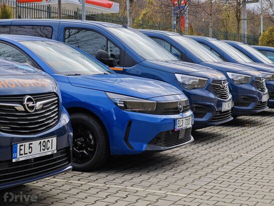 Flotila elektromobilů PRE