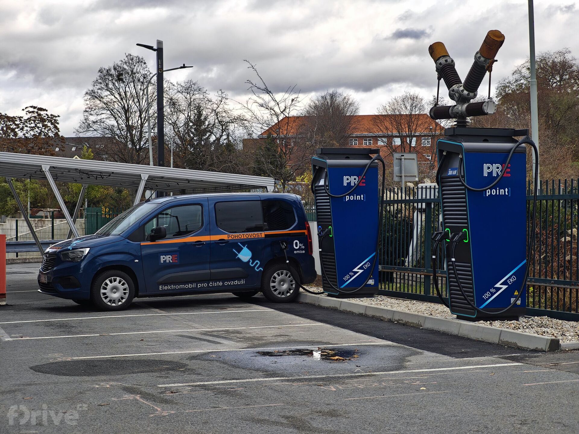 Flotila elektromobilů PRE