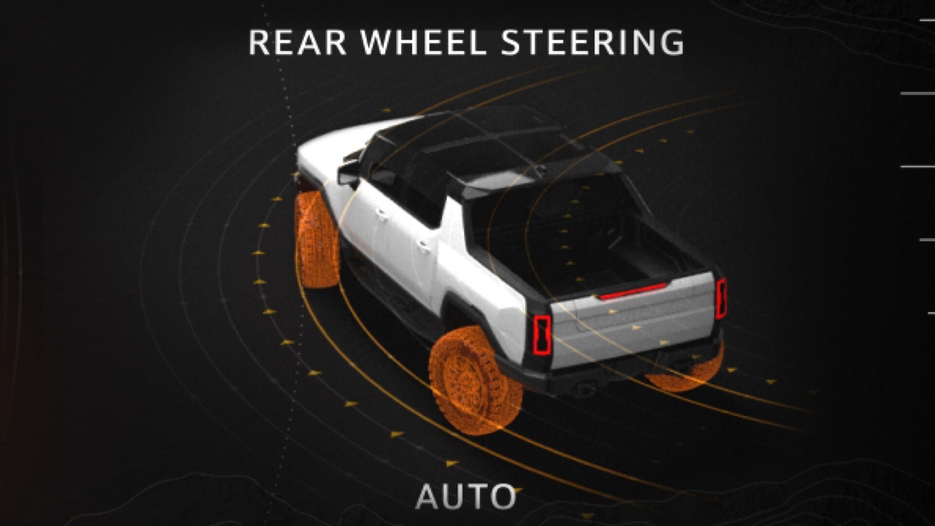 GMC Hummer EV - řiditelná všechna kola