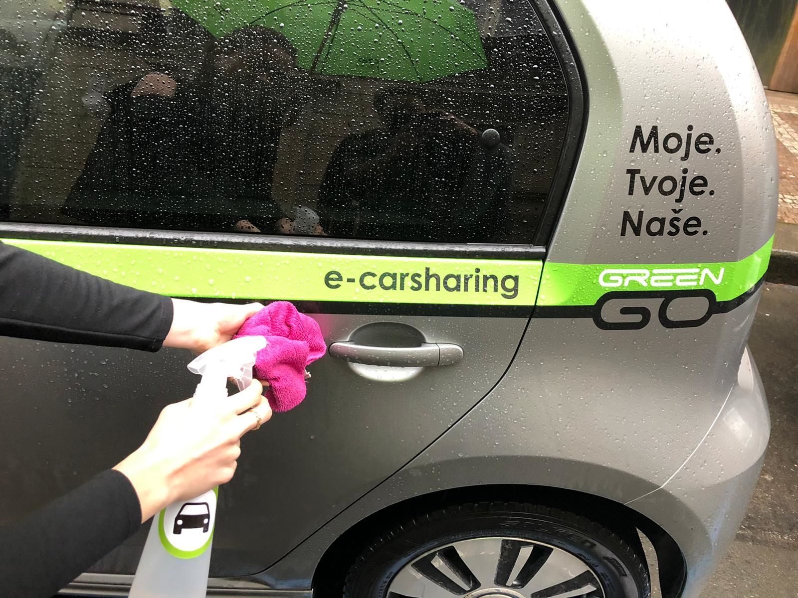 GreenGo dezinfikuje svá auta každé dva dny