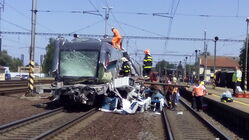 Havárie Pendolina s kamionem ve Studénce 2015