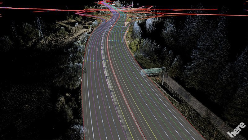 HERE autonomní mapy