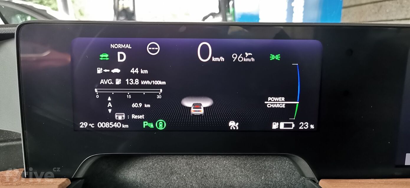 Honda e - nabíjení