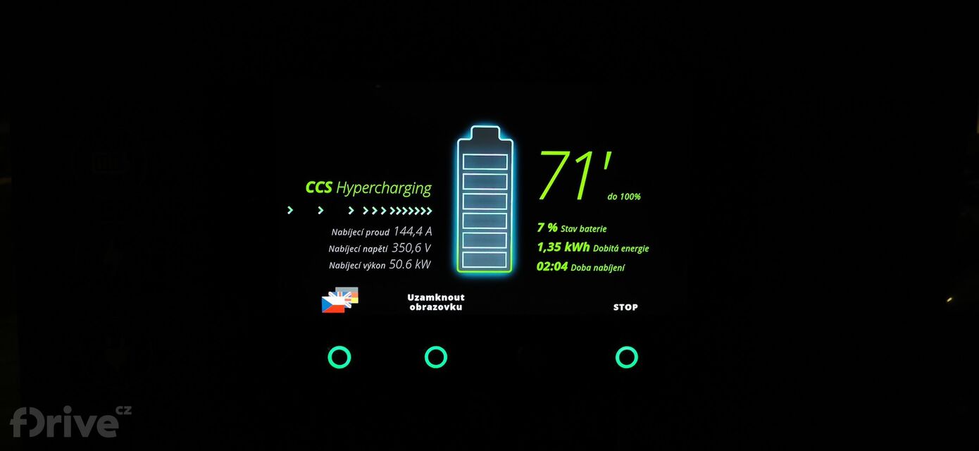 Honda e - test nabíjení v zimě