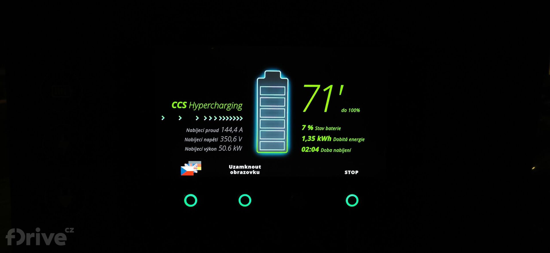 Honda e - test nabíjení v zimě