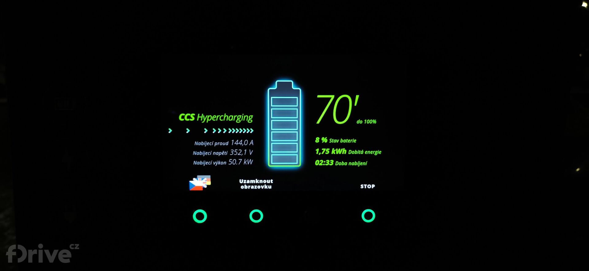 Honda e - test nabíjení v zimě