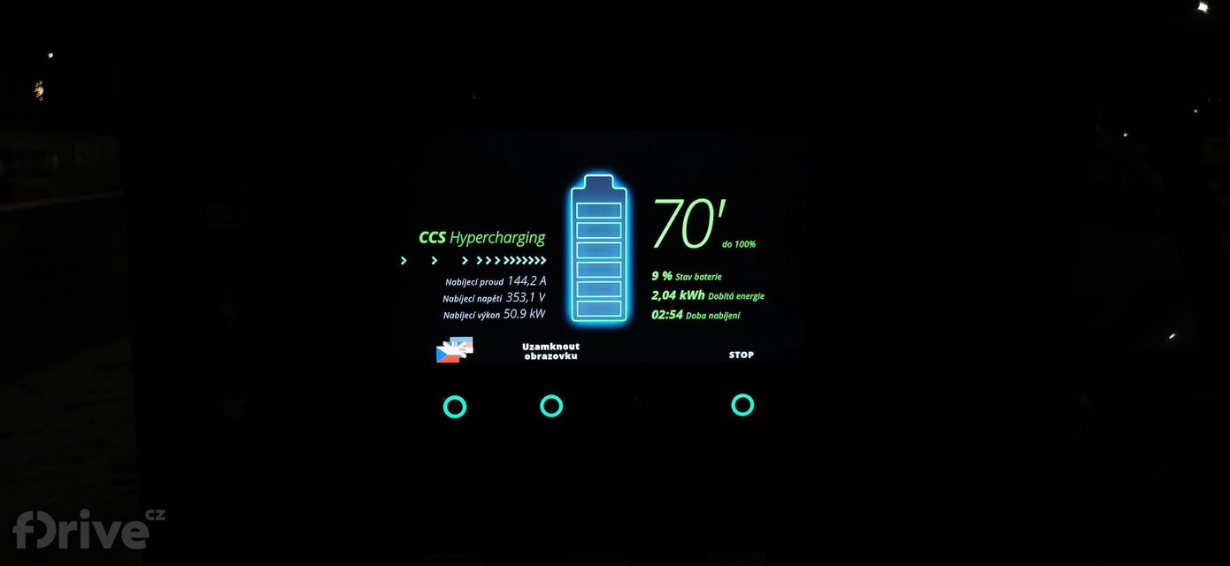 Honda e - test nabíjení v zimě