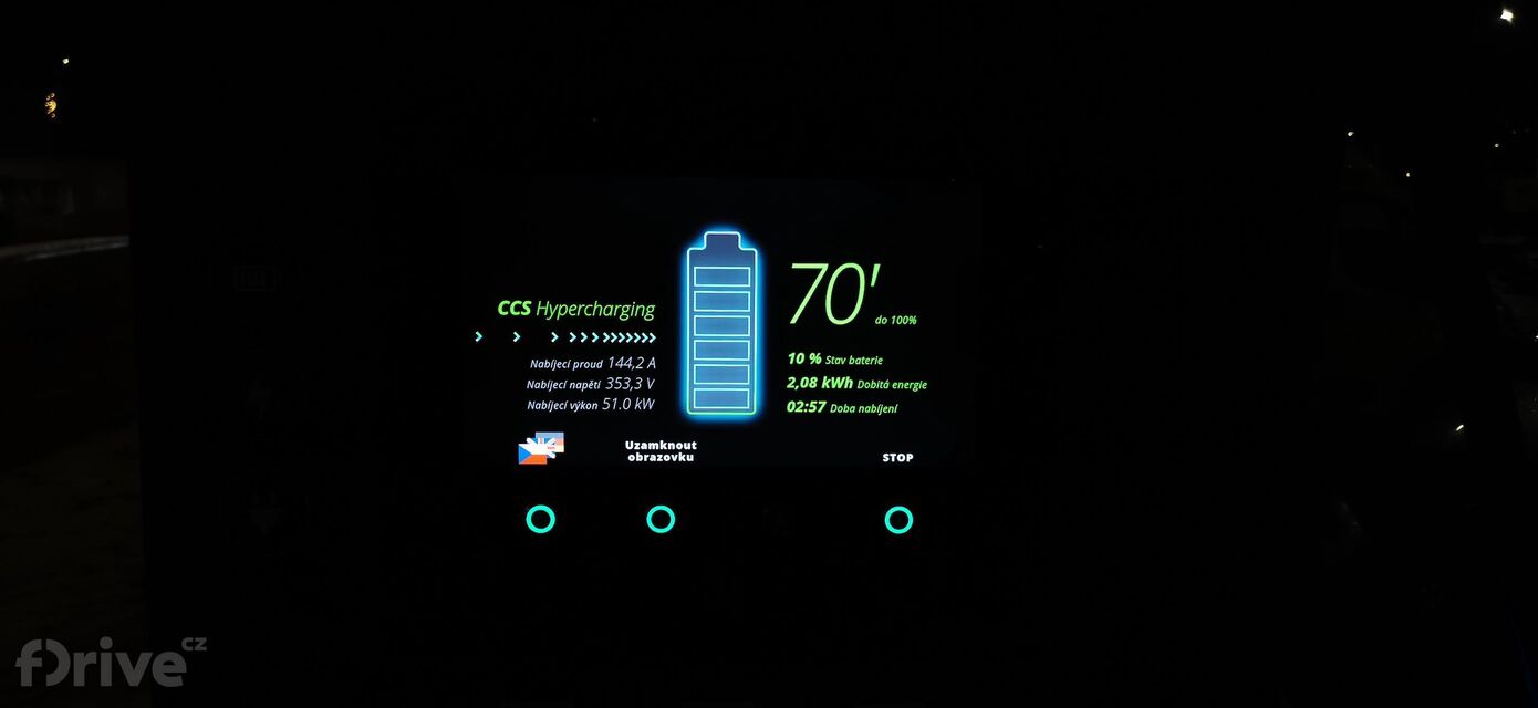 Honda e - test nabíjení v zimě