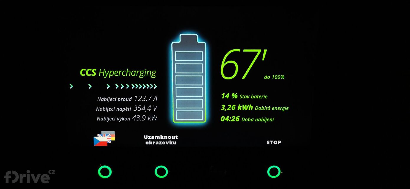 Honda e - test nabíjení v zimě