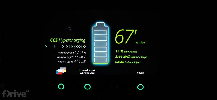 Honda e - test nabíjení v zimě