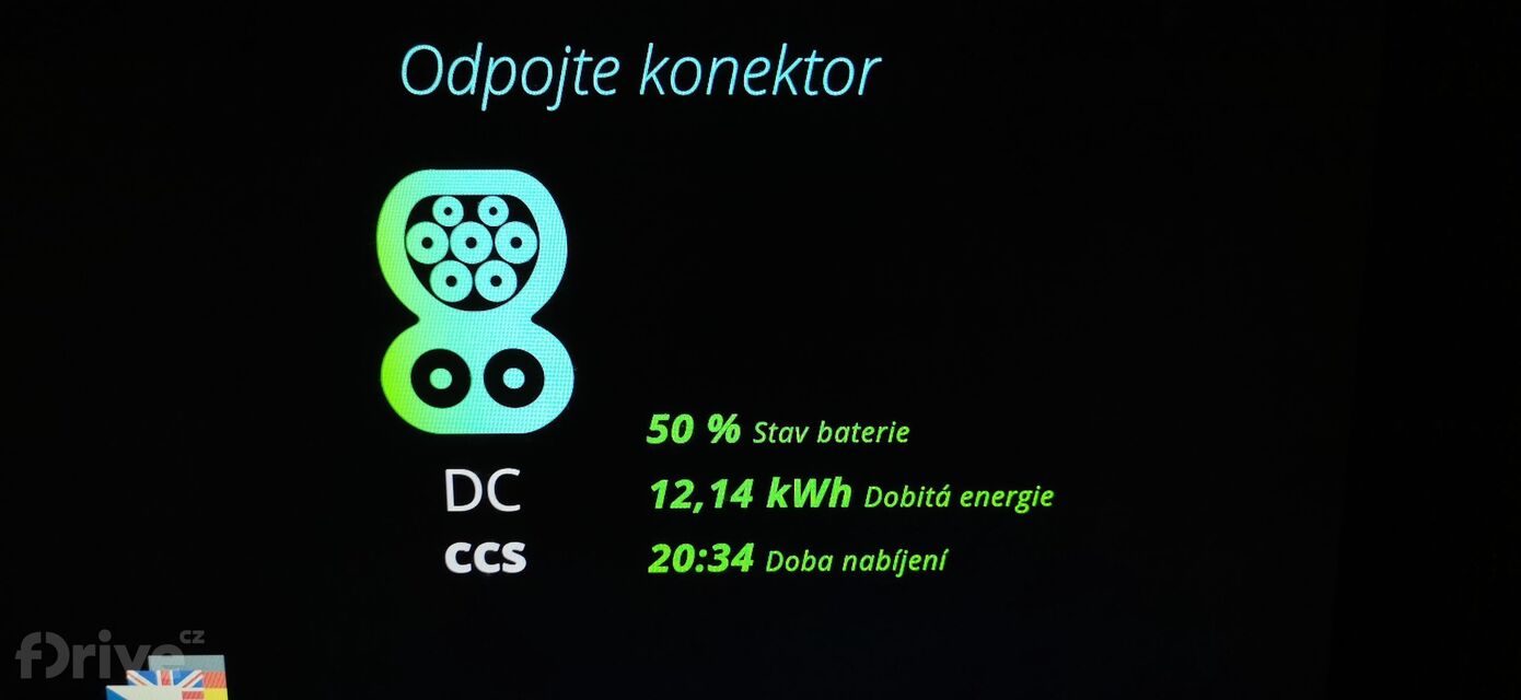 Honda e - test nabíjení v zimě