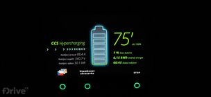 Honda e - test nabíjení v zimě