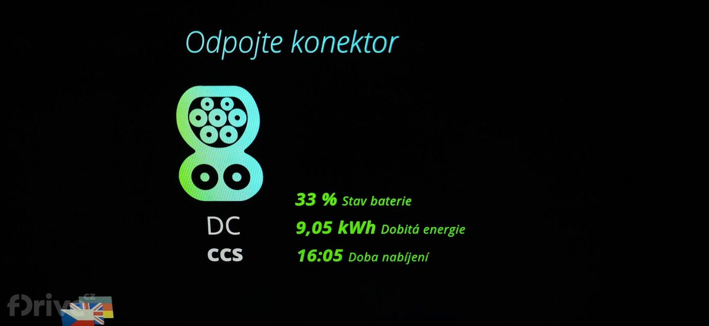 Honda e - test nabíjení v zimě