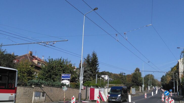 Hotová trať v Prosecké ulici