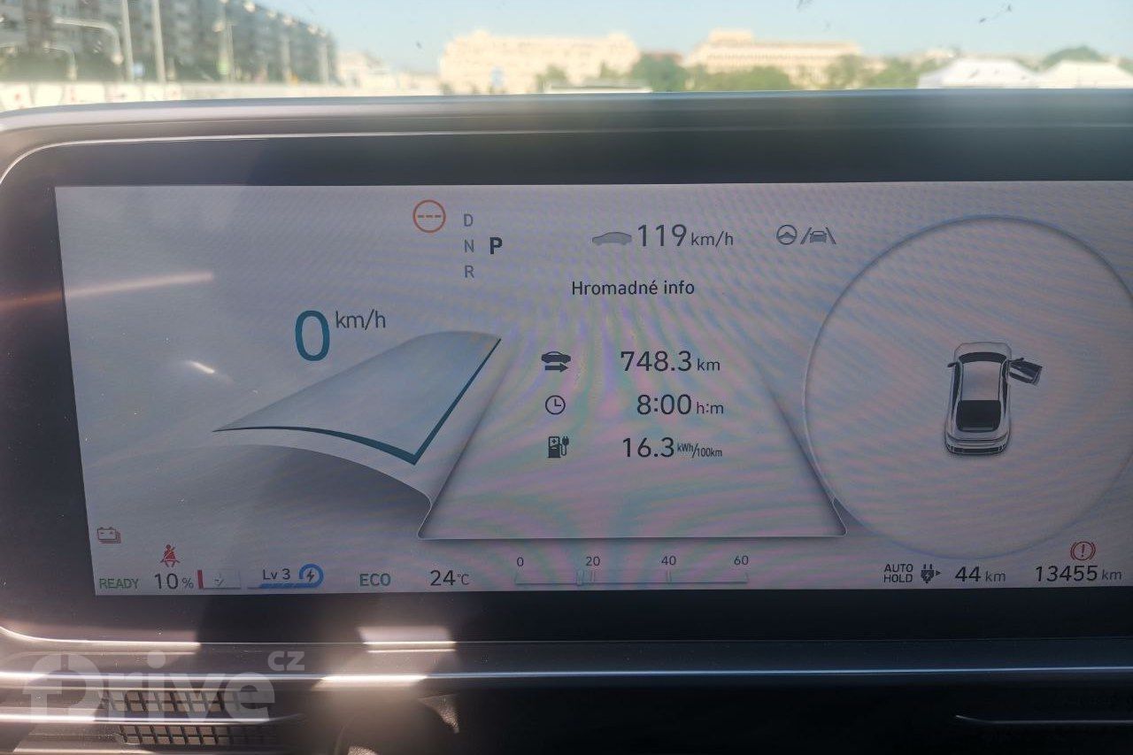 Hyundai Ioniq 6 - spotřeba za celou trasu