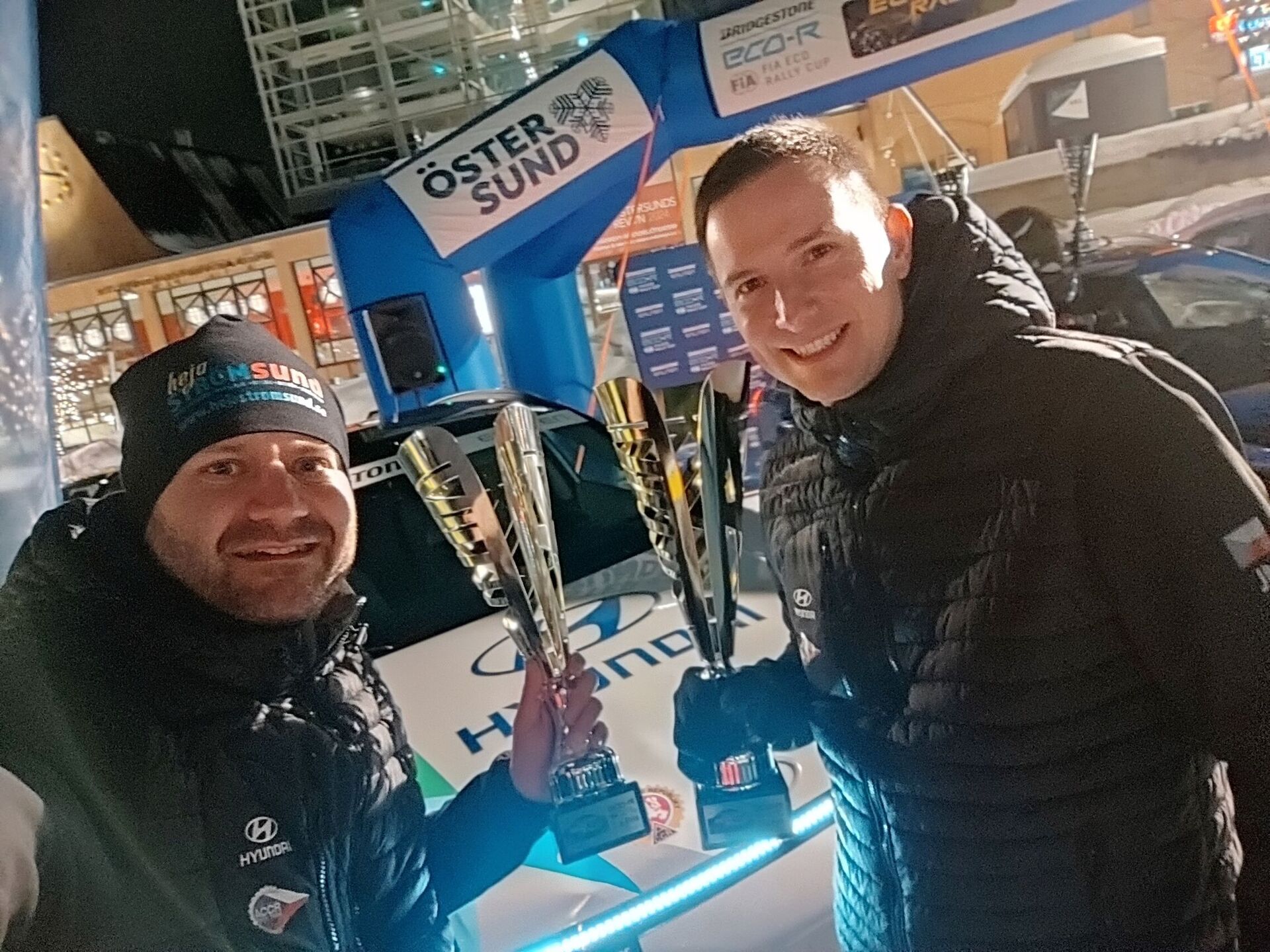 Hyundai Kona Electric na Östersund Winter Eco Rally