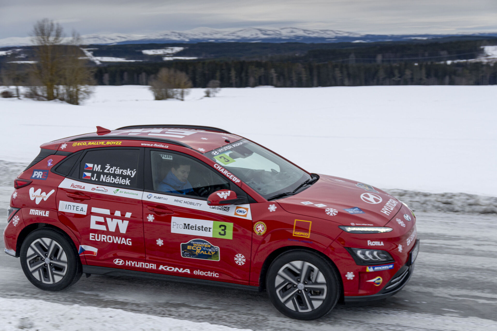 Hyundai Kona Electric týmu Eco_Rallye_Boyzz
