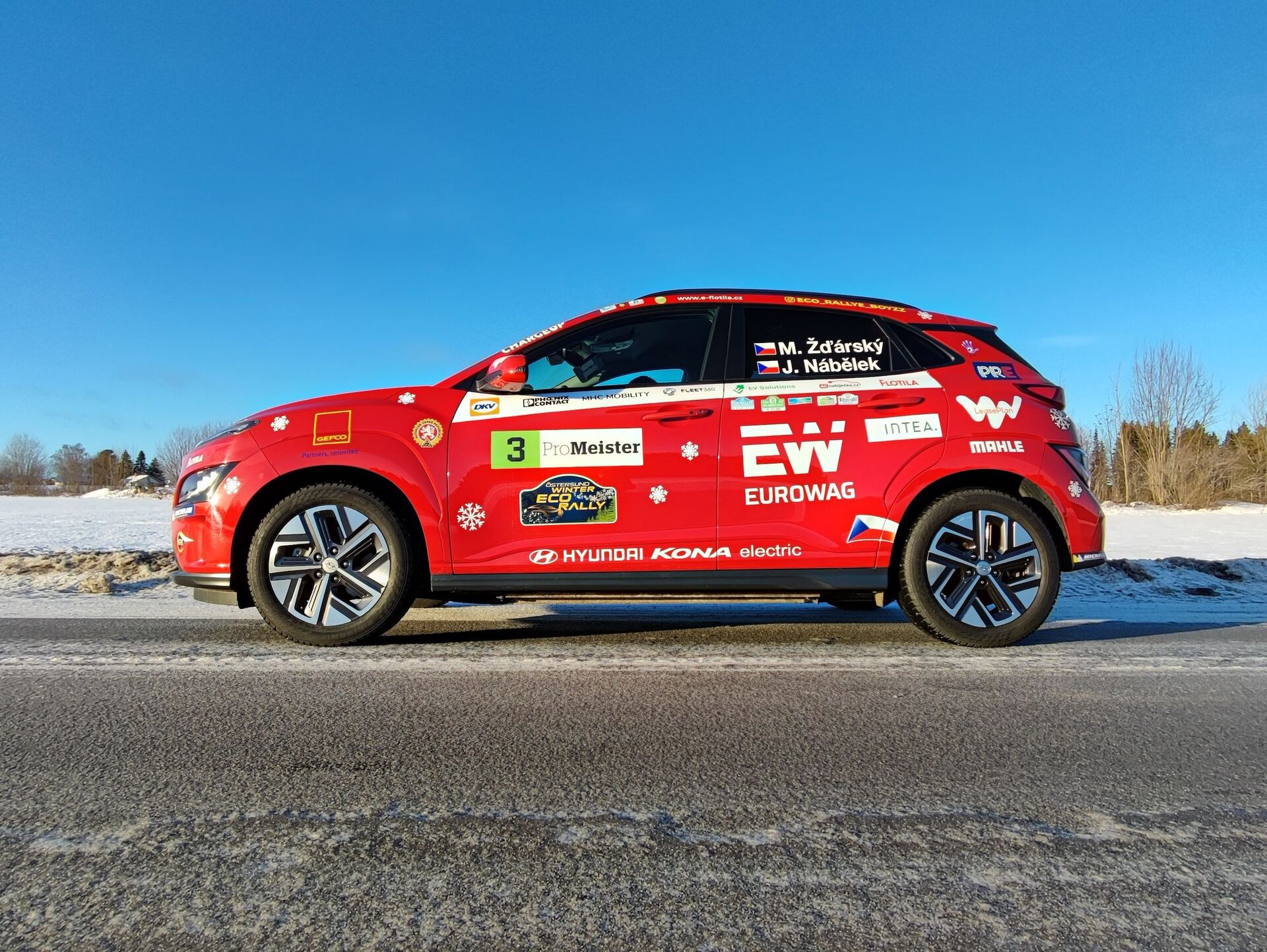 Hyundai Kona Electric týmu Eco_Rallye_Boyzz