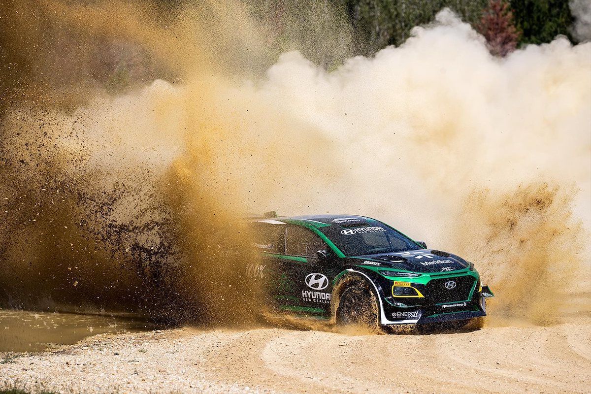 Hyundai Kona EV rally