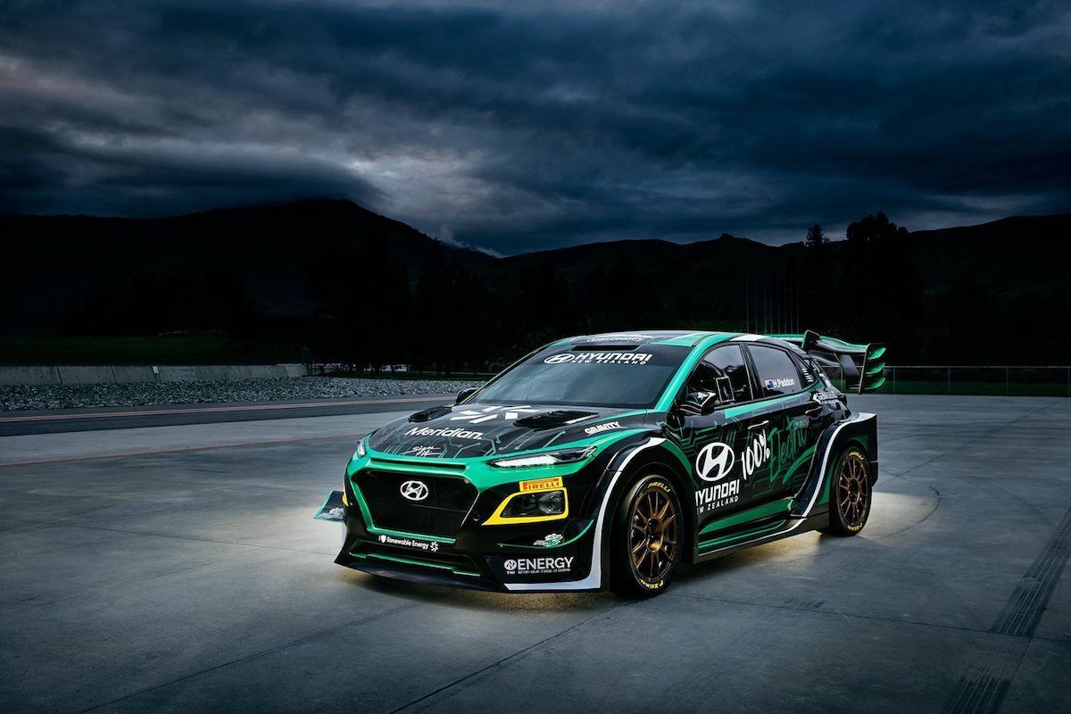 Hyundai Kona EV rally