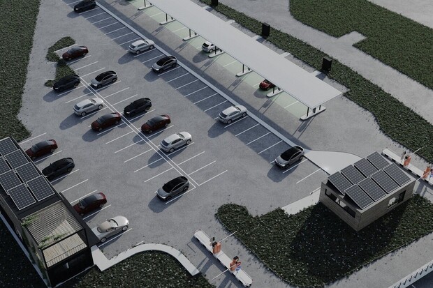 Letiště Praha postaví nabíjecí hub se 17 stojany