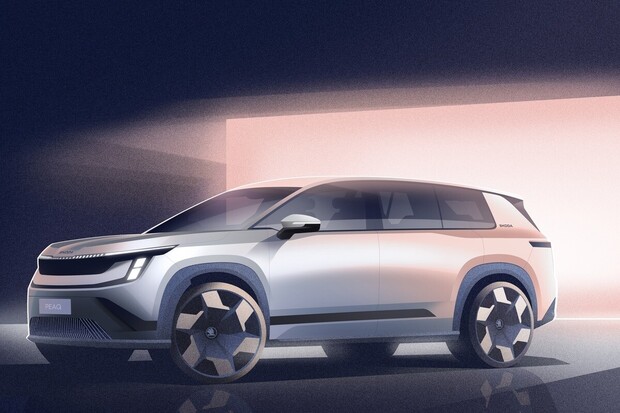 Budoucnost má tvar písmene T. Škoda poodhalila obří elektrické SUV Peaq