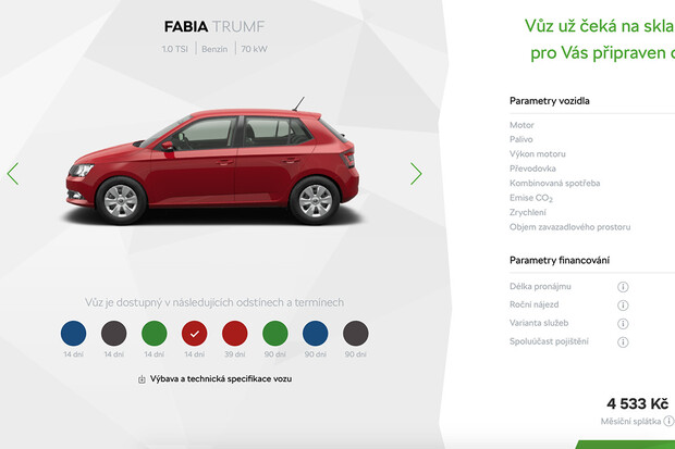 Škoda Auto spouští online prodej svých modelů