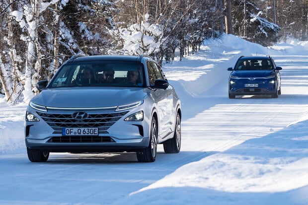 Hyundai vyhnal Nexo i Konu EV na mráz. Testoval je nedaleko polárního kruhu