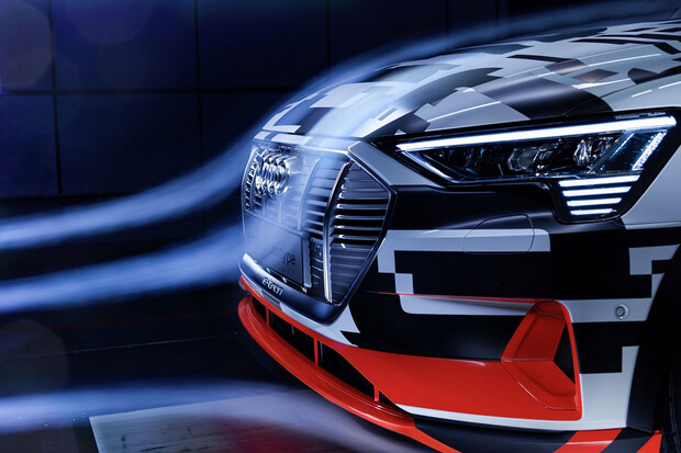 Audi e-tron má skvělou aerodynamiku pro dlouhý dojezd. Chybí mu i zrcátka