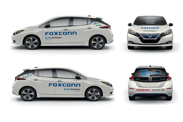 Společnost Foxconn převzala do svého vozového parku nové Nissany Leaf