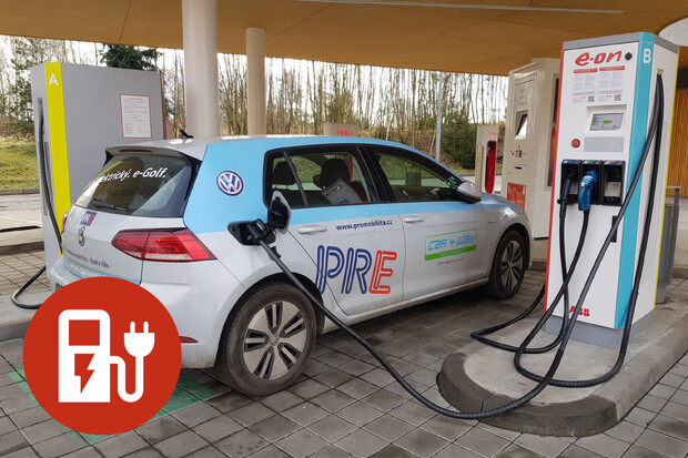 Vyzkoušeli jsme nabíjení na stanici E.ON. Jak funguje?