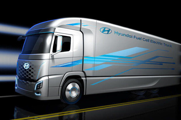 Hyundai a H2 Energy uvedou do provozu flotilu kamionů na vodík