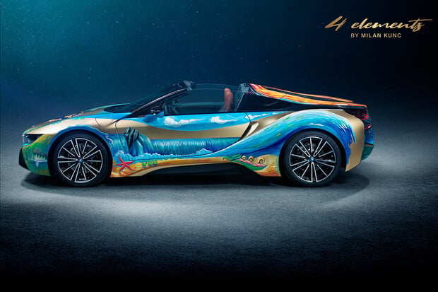 Dražba 'BMW i8 Roadster 4 elements by Milan Kunc' pomůže vyčistit oceány