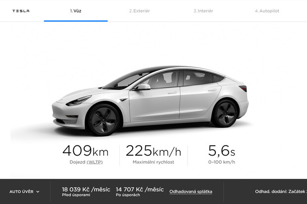 Tesla spouští konfigurátor pro Česko a první oficiální prodejnu otevře již dnes