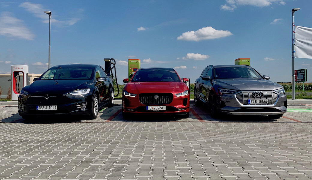 Tesla Model X proti Jaguaru I-PACE a Audi e-tron