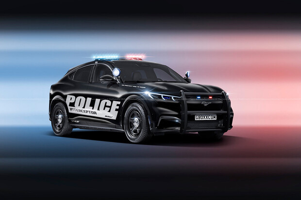 Policejní Ford Mustang Mach-E by mohl vypadat třeba takto